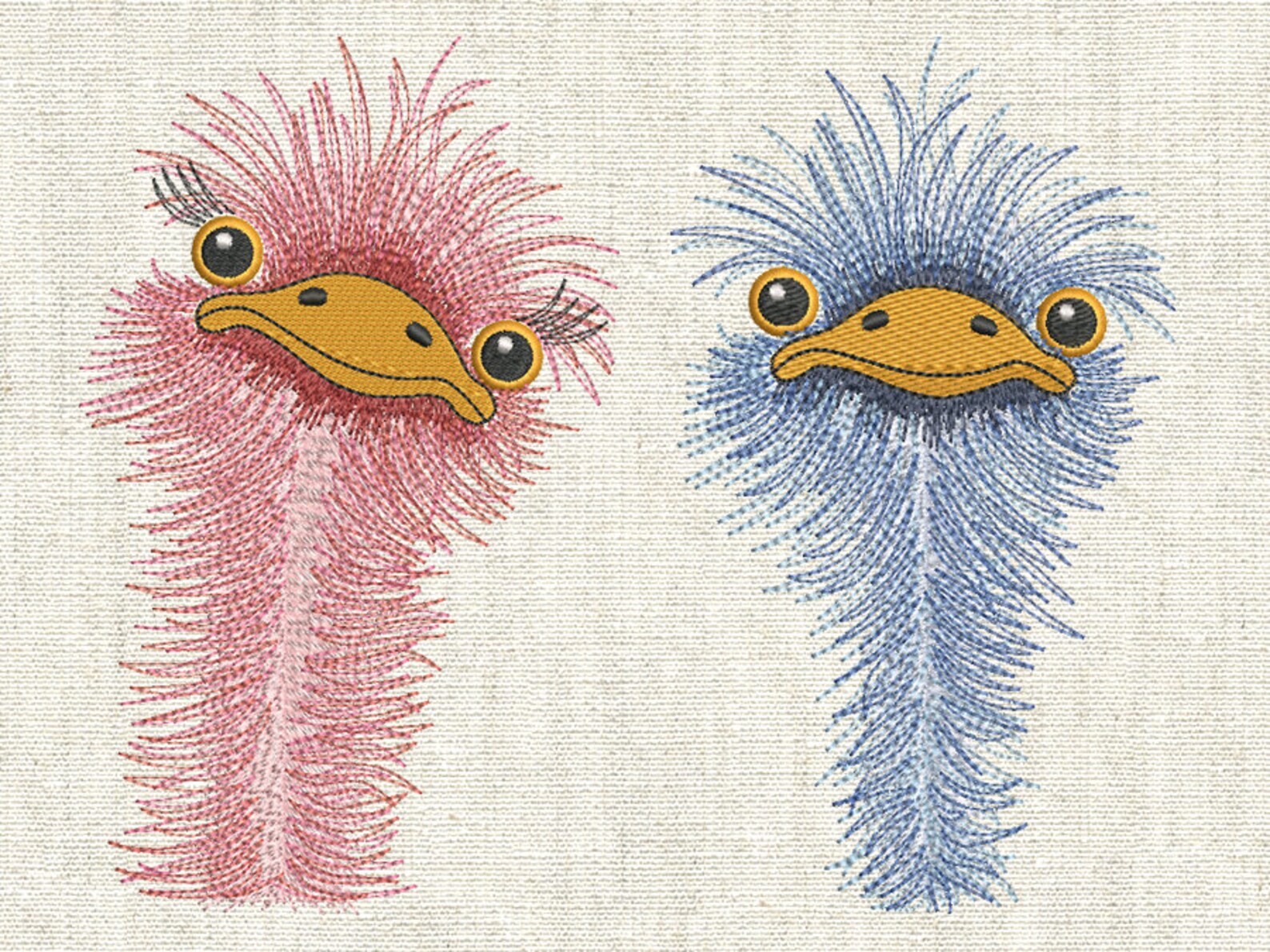 Machine embroidery designs ostrich birds  etsy Machine embroidery designs ostrich birds  etsy