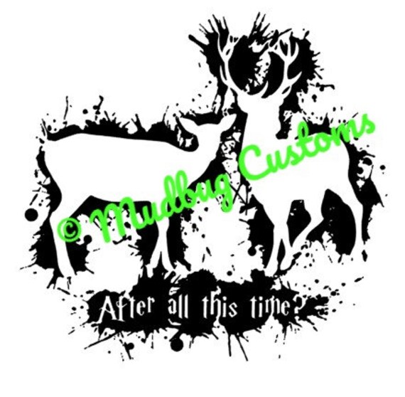 Download After All This Time deer patronus SVG file | Etsy