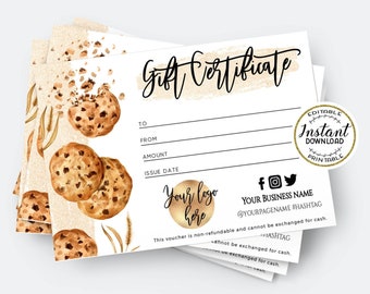 Bakery Certificate - Etsy