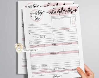 cake order form etsy