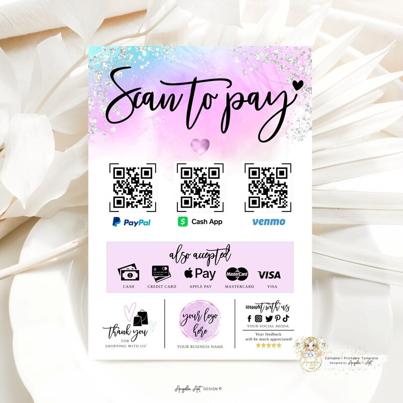 Cash App Blue and Cash Etsy