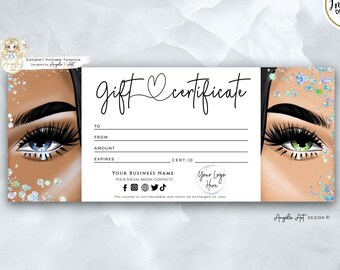 LUXURY Black Gold Gift Certificate Template ADD Your LOGO - Etsy