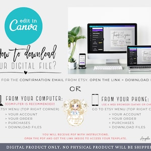 Editable CANVA Rosegold Business Thank You Insert Card Template, Modern ...