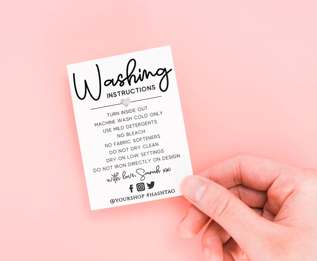 Washing Note This item is unavailable - Etsy