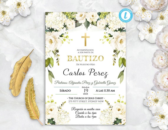 Invitaciones Bautizo Invitaciones Bautizo