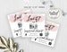 ROSE GOLD Snap and Share cards Template / Small Business Package Inserts stickers / EDITABLE Social Media Cards / Business Promotion 