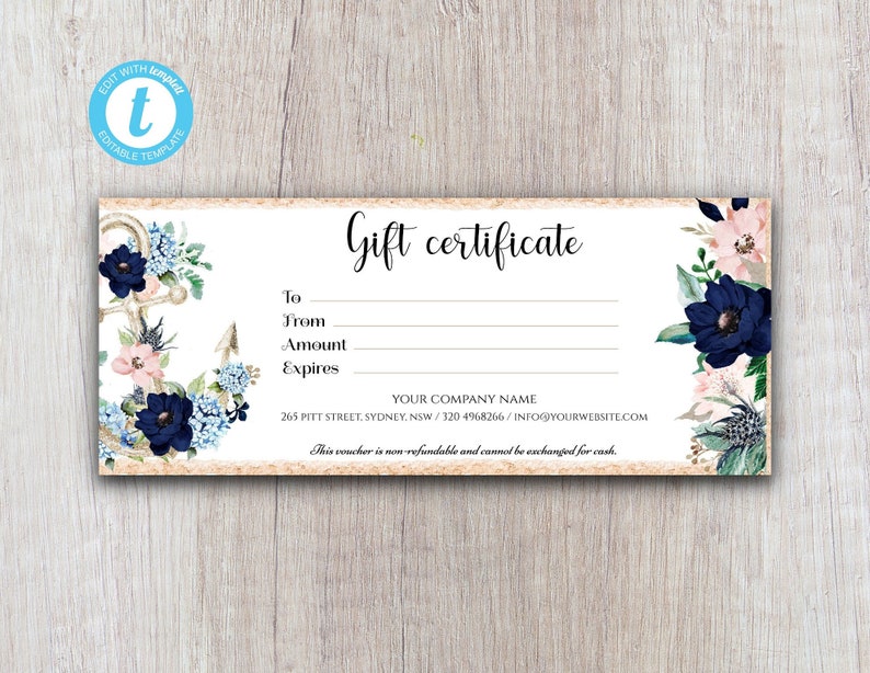 gift certificate templates for mac