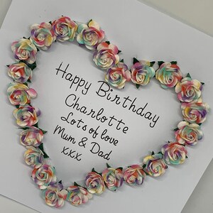 Carte personnalisée de joyeux anniversaire, carte de joyeuse fête des mères, carte pour soeur, carte pour maman, carte pour grand-mère, grand-mère, tante