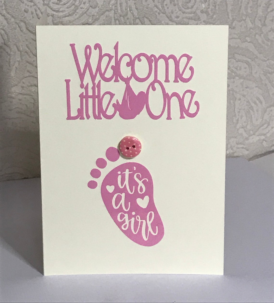 New Born Baby Girl Card New Arrival Card New Baby Card Etsy Hong Kong