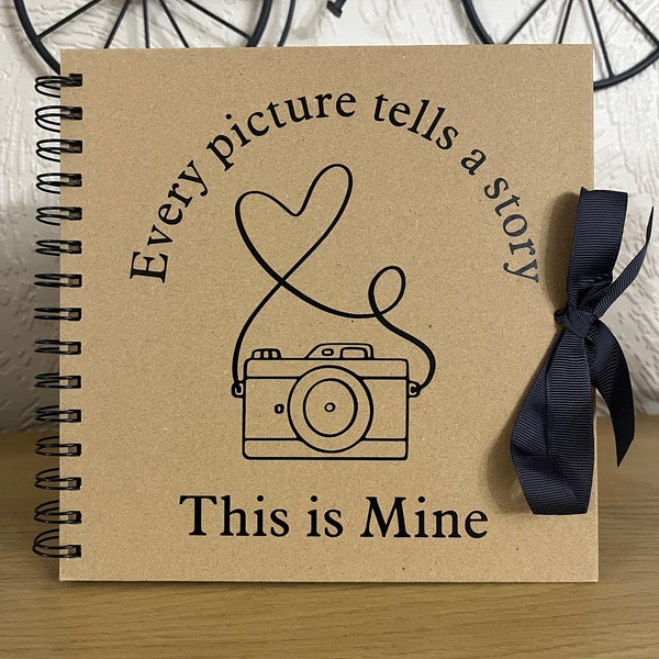 Personalised  Scrap Book, Capture the Memories, Photo Book, Memory Scrap Book