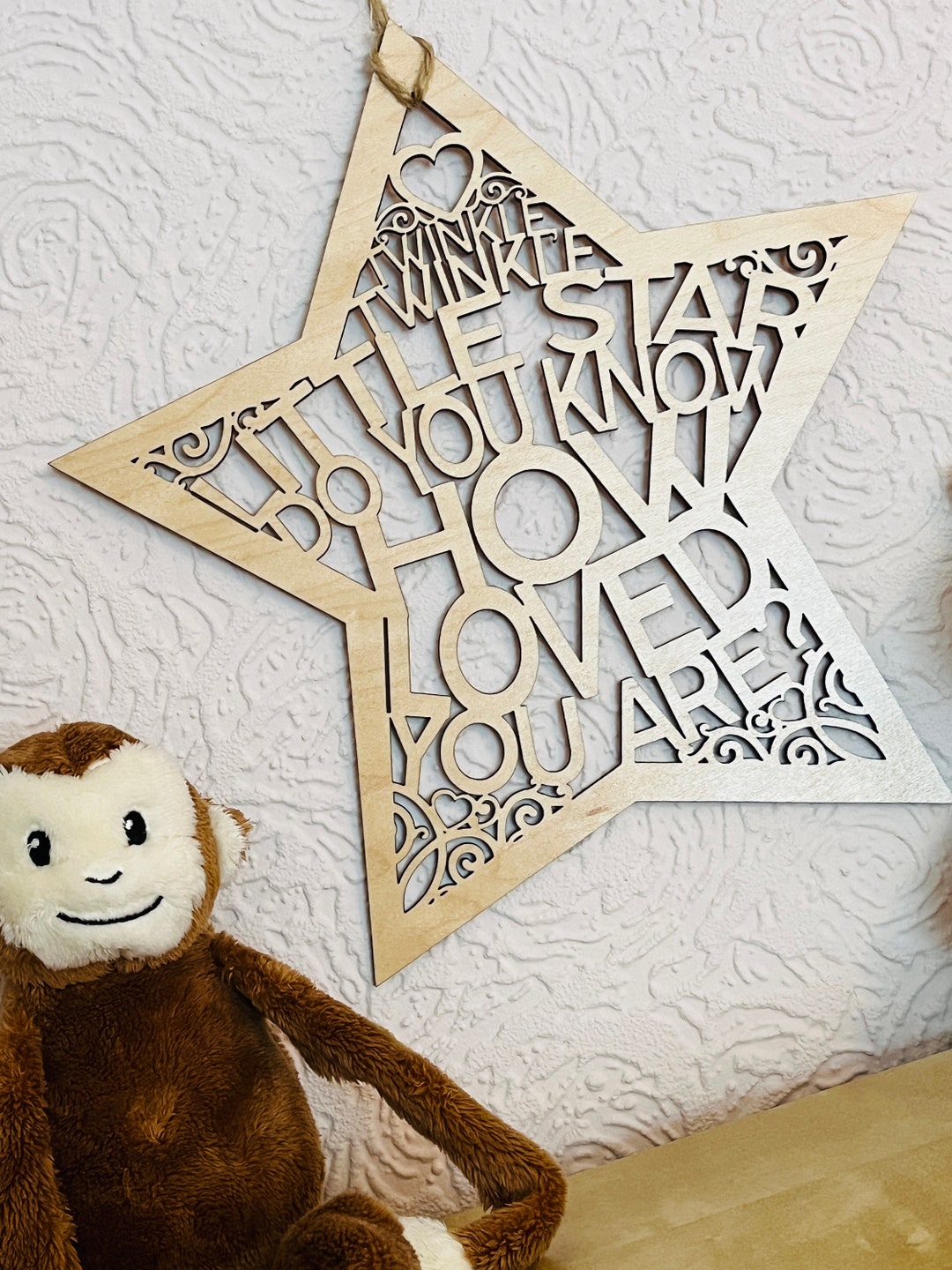 Twinkle Twinkle Little Star Wooden Nursery Decor Personalised - Etsy