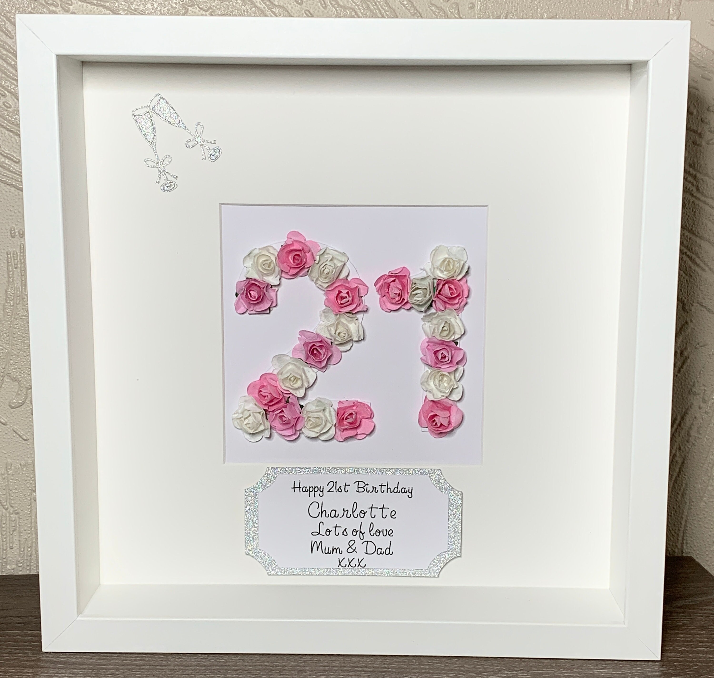 21st Birthday Box Frame Personalised Box Frame 21st Birthday Etsy UK
