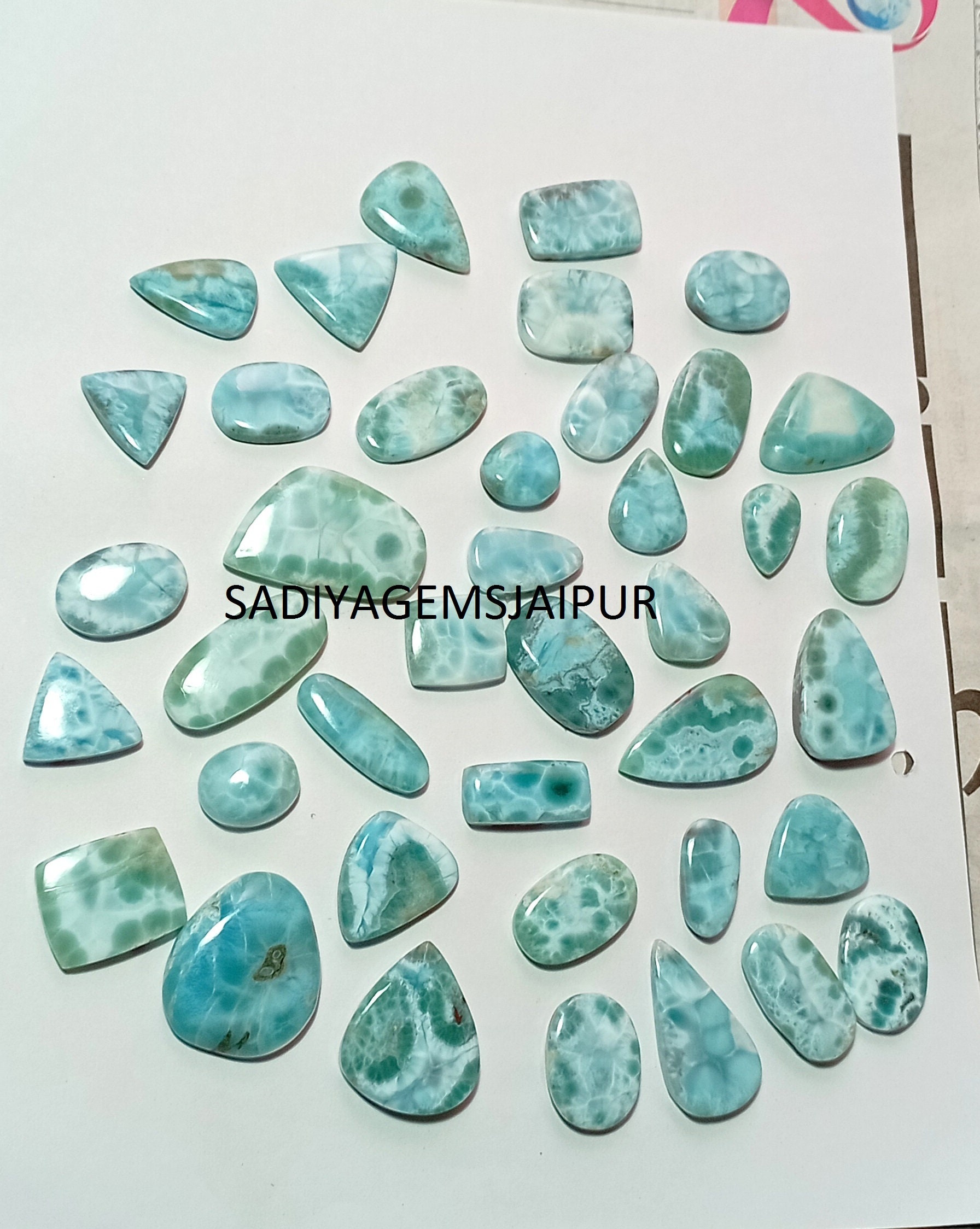 From Dominican Republic. Mixed Larimar Pack
