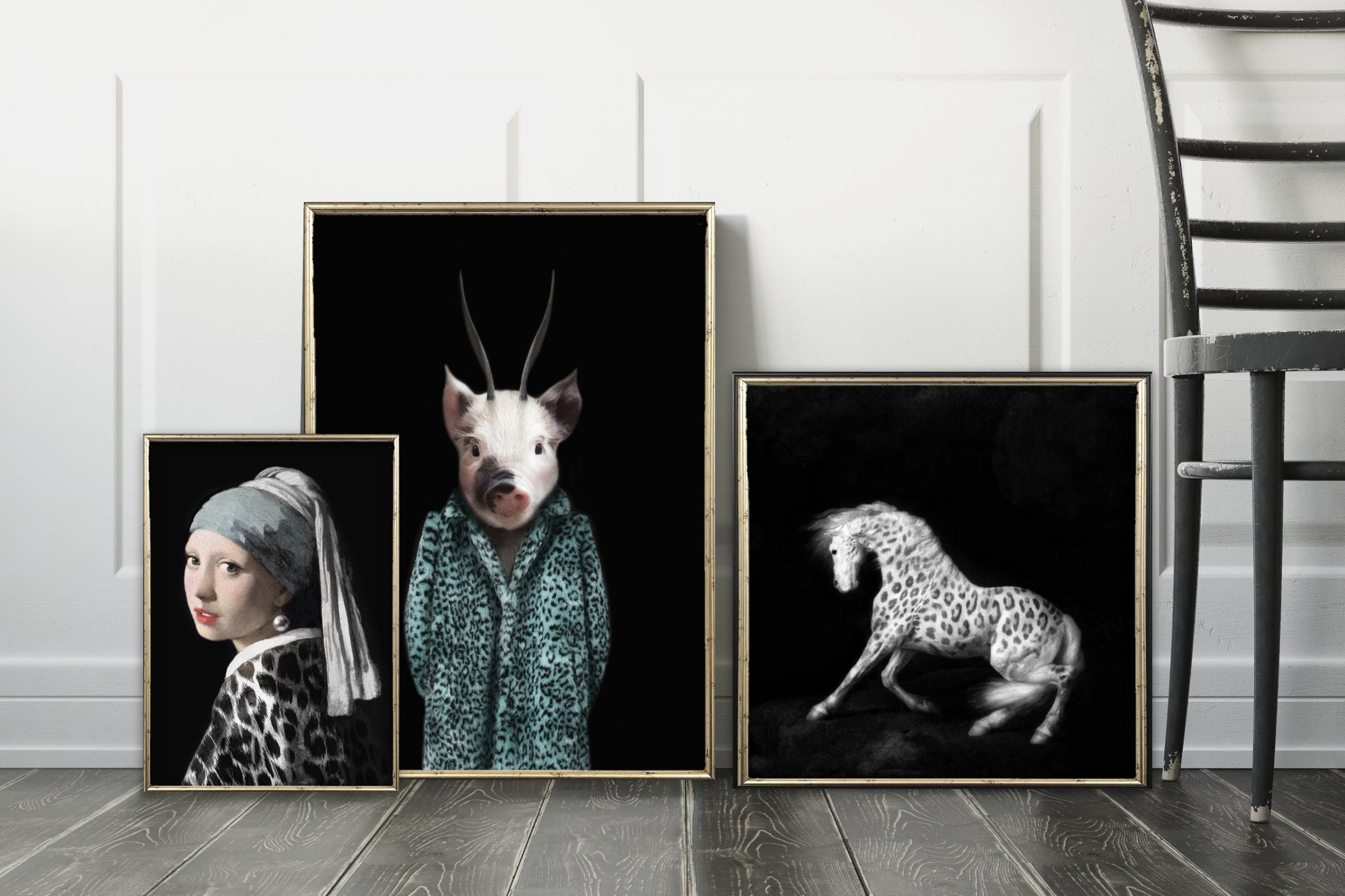 DIGITAL DOWNLOAD Quirky Wall Art Printable Eclectic Animal Etsy