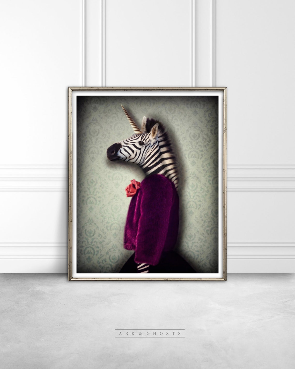 Quirky Eclectic Animal Art Prints UNFRAMED Cool Tropical Etsy