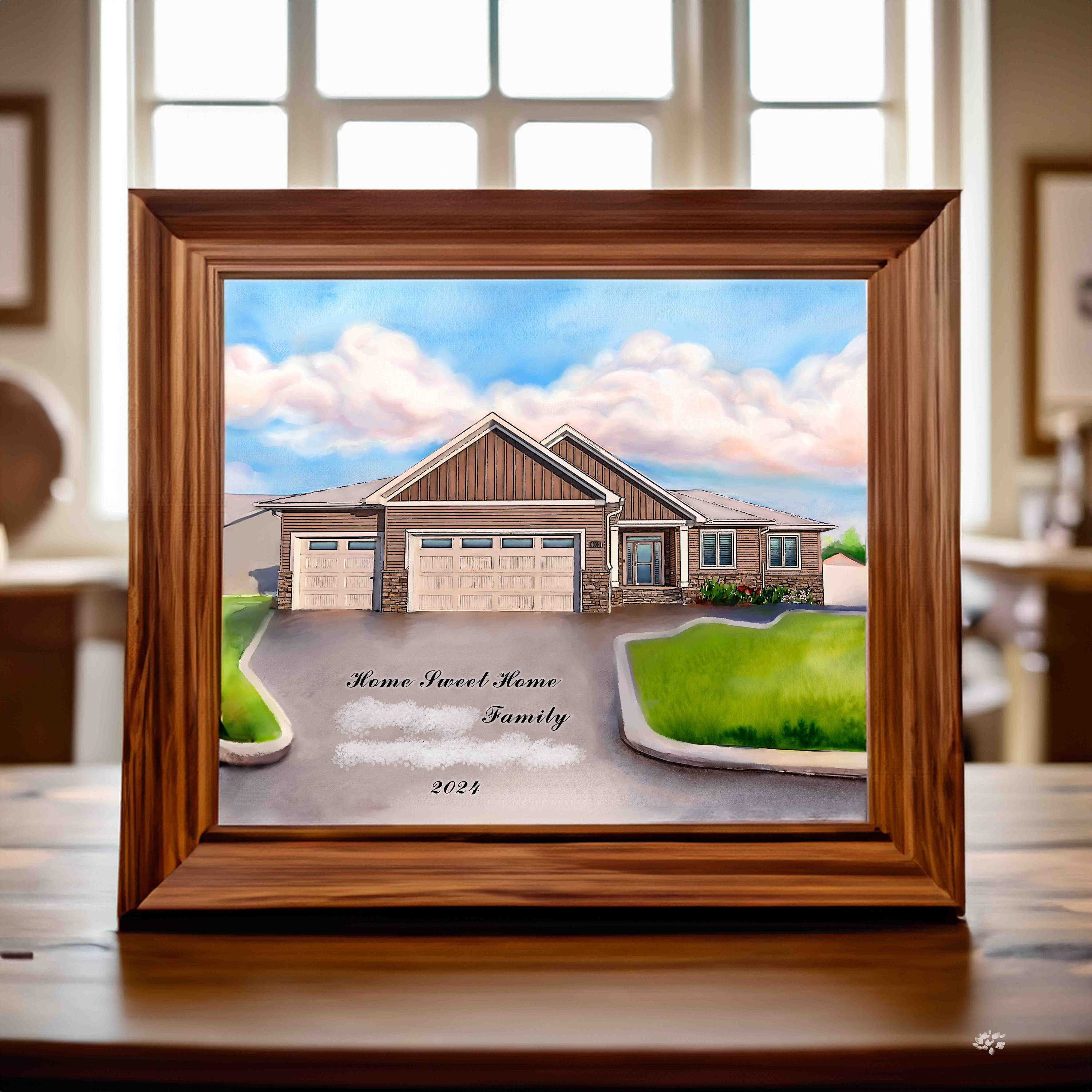 Custom Watercolor House Painting From Photo / Home Portrait, House ...