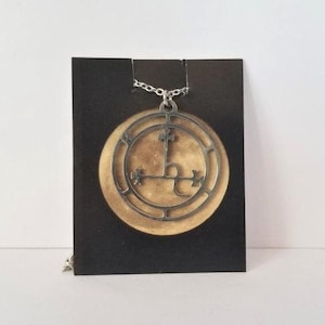 Stainless Steel Lilith Sigil Charm with Assorted Chain Lengths