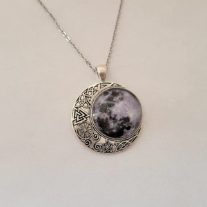 Guided by the Moon Viking Protection Necklace You CHoose Length