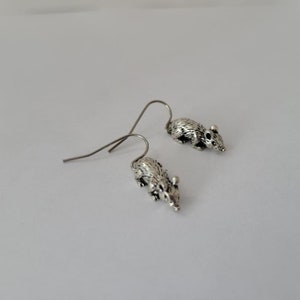 Hypoallergenic Little Rat/Mouse Dangle Earrings