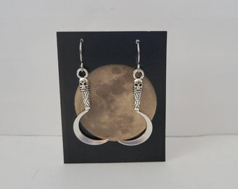 Hypoallergenic Sickle Dangle Earrings