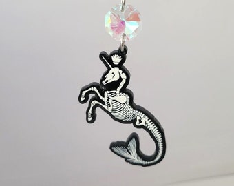 Capricorn Skeleton Crystal Sun Catcher Suncatcher