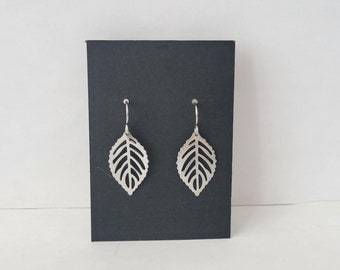 Hypoallergenic Stainless Steel Dangle Leaf Earrings