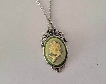 Victorian Style Mermaid Cameo NecklaceSetting