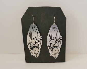 Hypoallergenic Stainless Steel Ghost Earrings