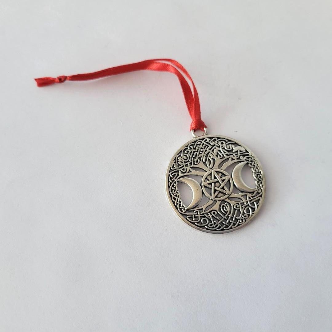Simple Celtic Inspired Tree of Life Pentagram Pentacle Ornament - Etsy