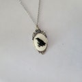 Victorian Gothic Style Raven Cameo Necklace You Choose Length