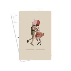 Vintage Surreal Postcard - (Beautiful Illustration Art Design, Love, Instagram, Flat lay, Inspirational, Accessories, Motivational, Frame)