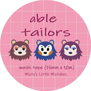 AC Able Tailors Washi Tape [15mmx10m]
