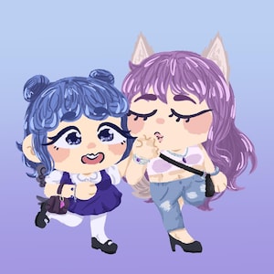 TMM Mint & Zakuro Acrylic Keychain Charms