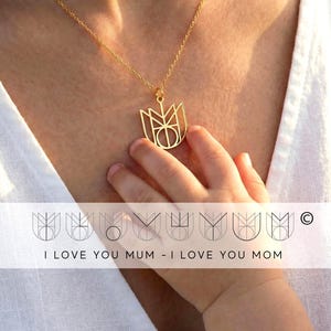 Custom Name Logo Necklace, Minimalist Monogram Pendant, Personalized Gift for Her