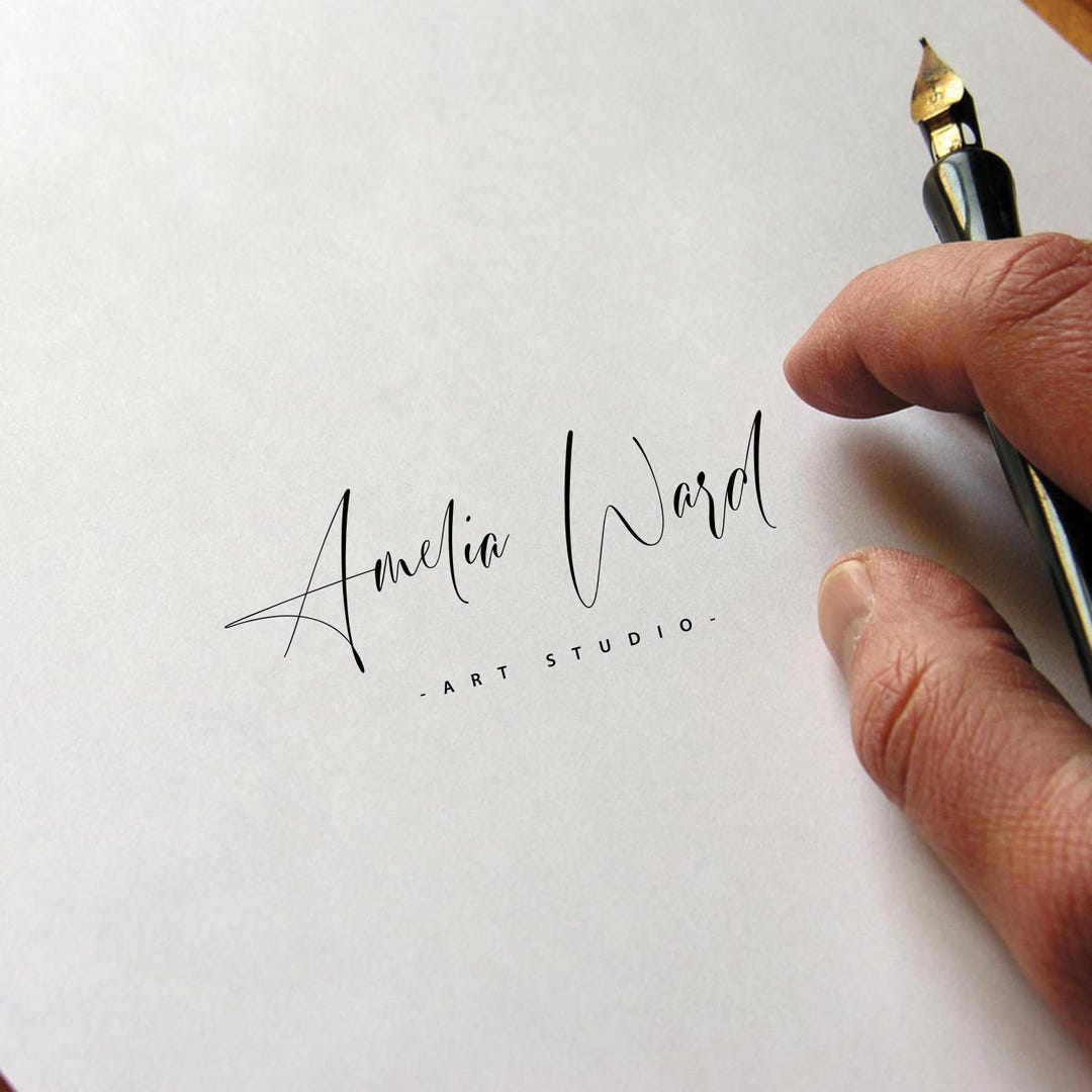 Custom Signature Logo: Handwritten Calligraphy Digital Design - Etsy