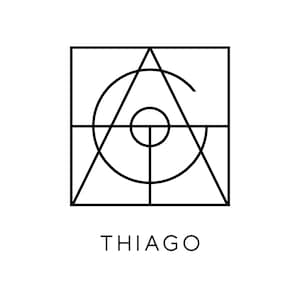 Thiago name logo.
