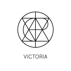 Name Logo Tattoo Design: Custom Minimalist Geometric Emblem Monogram Digital File