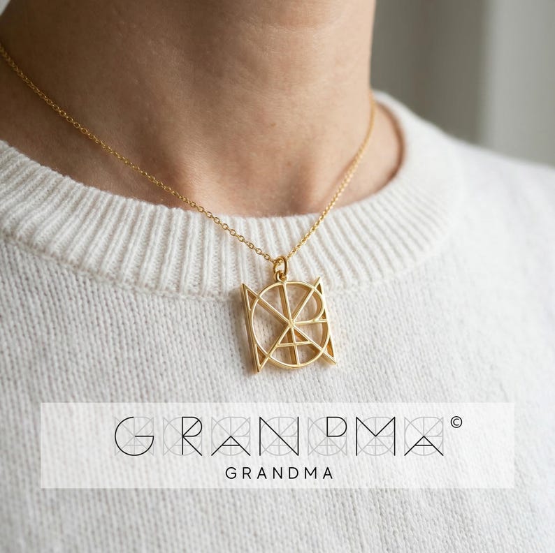 Custom Name Necklace: Personalized Monogram Pendant, Minimalist ...