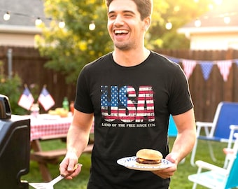 4th of July Celebration T-shirt - American Pride Tee - USA Land of the Free Patriotic Top 250th Anniversary