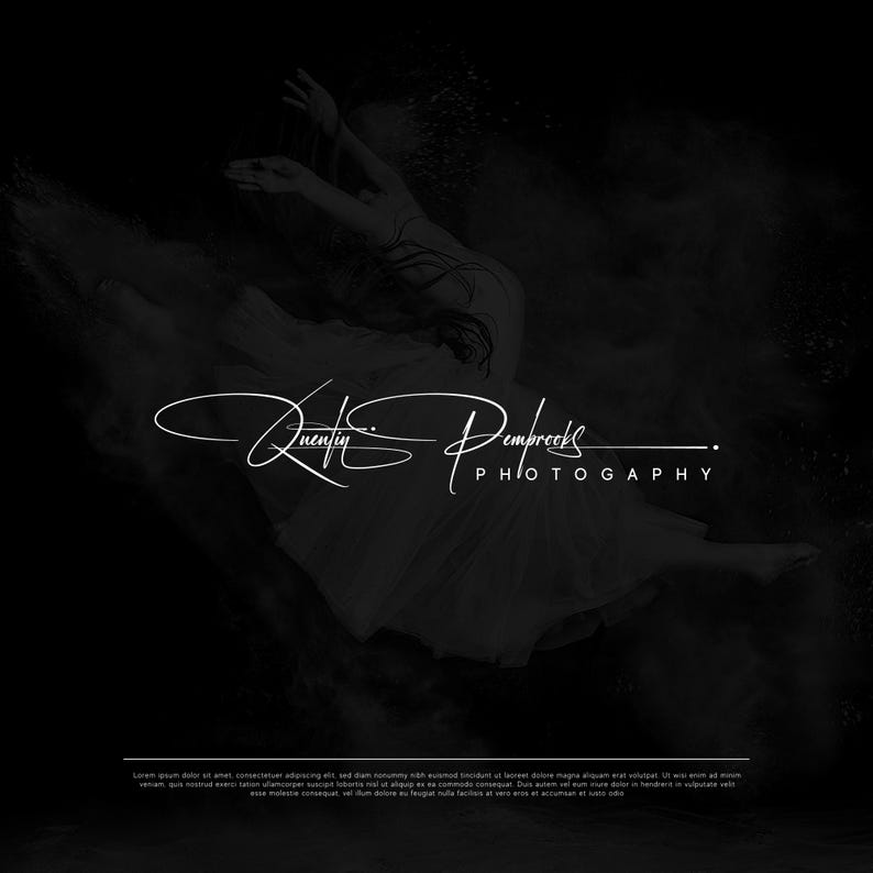 Luxury Calligraphy Signature Logo, Modern Fine Line Script, Bespoke ...