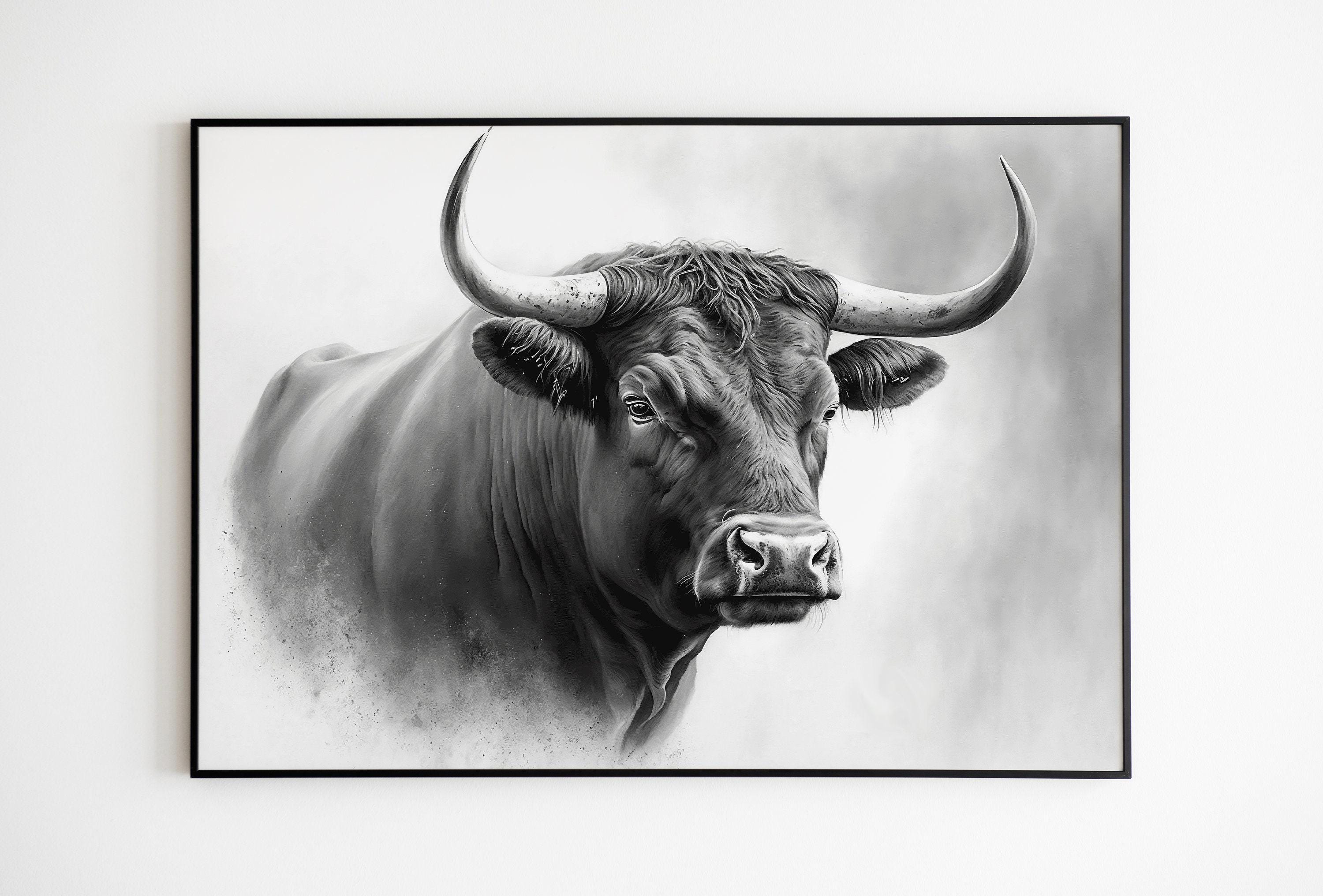 Bianco e nero Brutto leone Dipinti su tela Animali su tela Immagine di arte della parete per soggiorno Decorazioni per la casa 70x100cmx1pcs senza cornice