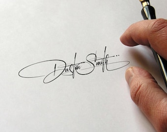 Luxury Calligraphy Signature, Modern Fine Line Script Logo, Custom Handwritten Style.