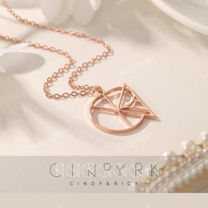 Name Necklace Logo. Personalised Monogram Pendant Necklaces. Anniversary, Birthday Christmas, Mothers Day Gift