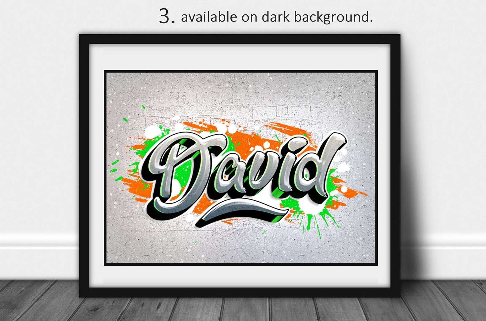 Custom Graffiti Name Tag Print Art Different Styles Personalised Christmas/birthday Gift Idea