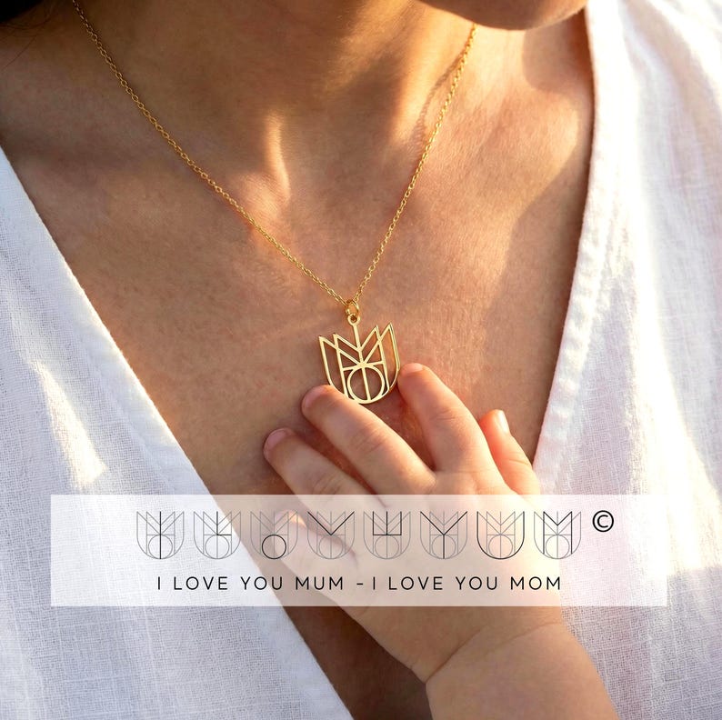 Name Logo Necklace, Custom Personalised Minimalist Monogram Nameplate Pendant Gift For Her Birthday, Anniversary, Mothers Day