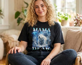 Bootleg Rap Mama Bear T-Shirt | Vintage 90s Comfort Colors 1717 Tee