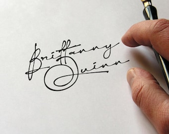 Name Unterschrift Design. Personalisiertes handgeschriebenes Signatur-Logo. Digitale Signatur.