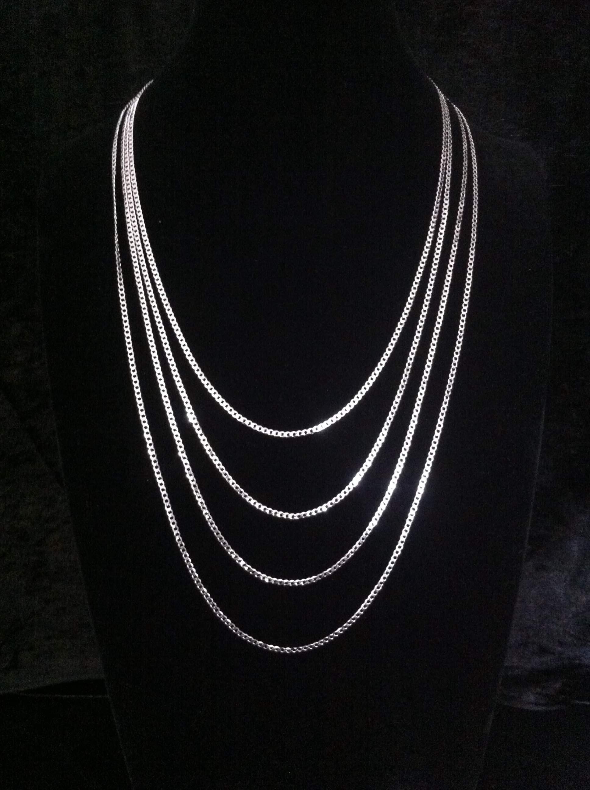 Brand New Quality Real Solid Sterling Silver Necklace 18 Etsy