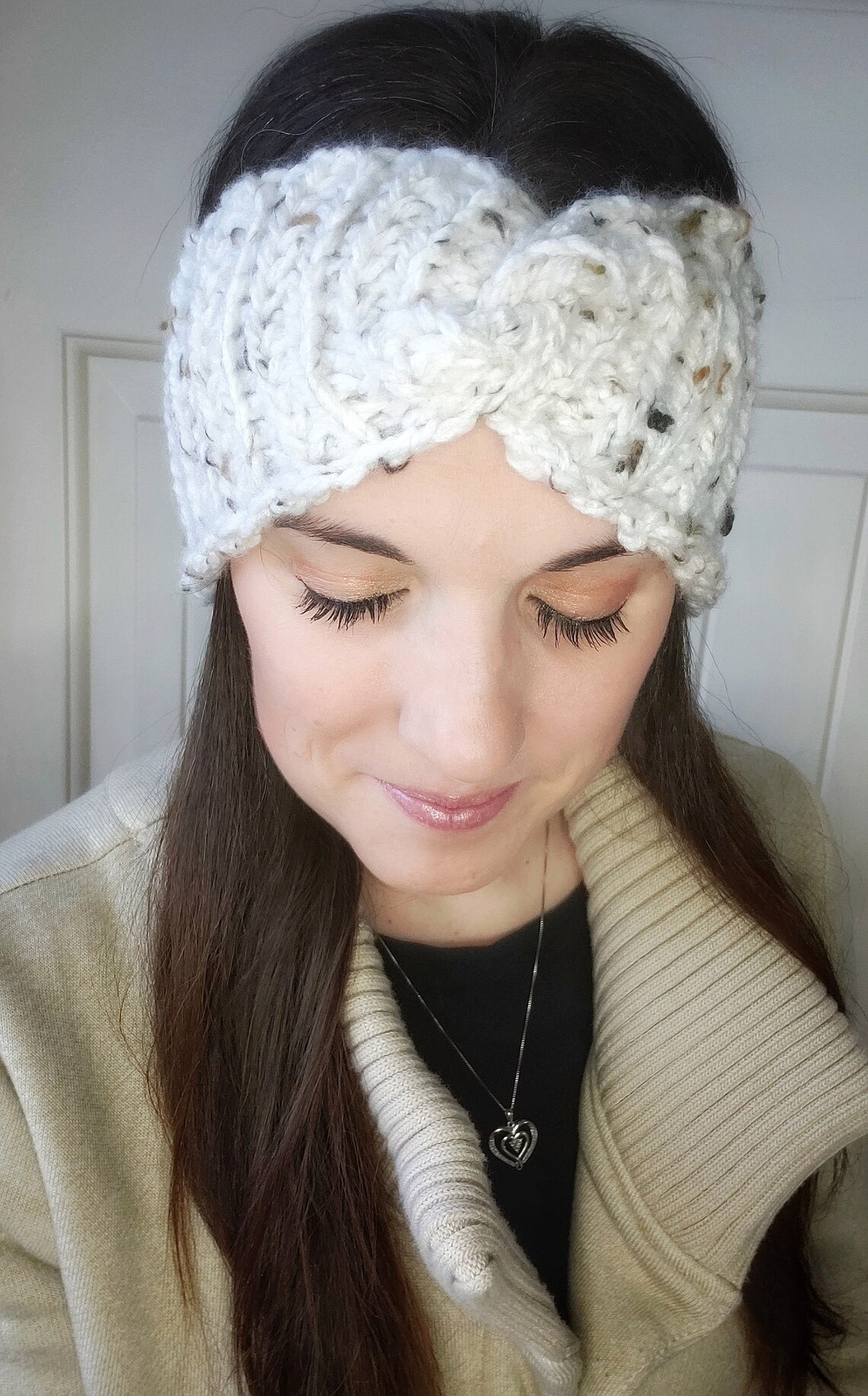 Bulky Hadley Ear Warmer & Twisted Cowl Crochet Pattern Set PDF Digital