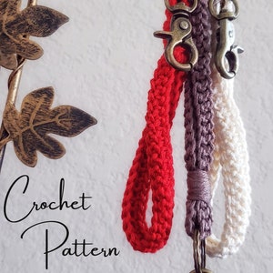 Calypso Keychain Crochet Pattern - Crochet Digital Download - Calypso Keychain - Crochet Wristlet - PDF Download